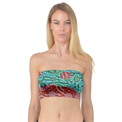 Recursive Coupled Turing Pattern Red Blue Bandeau Top by Mariart