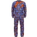 Silk Screen Sound Frequencies Net Blue OnePiece Jumpsuit (Men)  View1