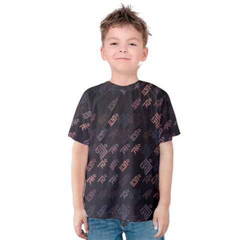 These Letter Ancient Tibetan Kingdom Zhang Zhung Ram Yam Kham Srum Art Sign Kids  Cotton Tee by Mariart