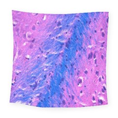 The Luxol Fast Blue Myelin Stain Square Tapestry (large)