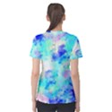 Transparent Colorful Rainbow Blue Paint Sky Women s Sport Mesh Tee View2