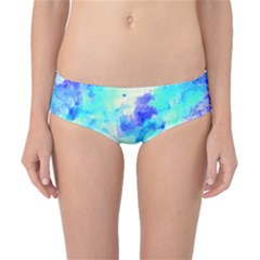 Transparent Colorful Rainbow Blue Paint Sky Classic Bikini Bottoms