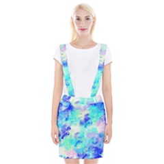 Transparent Colorful Rainbow Blue Paint Sky Braces Suspender Skirt by Mariart