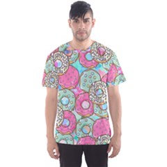 Donuts pattern Men s Sports Mesh Tee