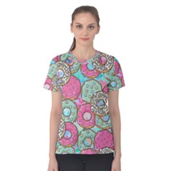 Donuts pattern Women s Cotton Tee