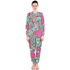 Donuts pattern OnePiece Jumpsuit (Ladies) 