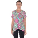 Donuts pattern Cut Out Side Drop Tee View1