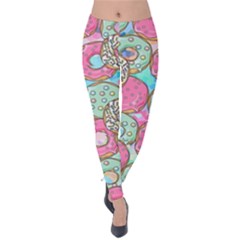 Donuts pattern Velvet Leggings