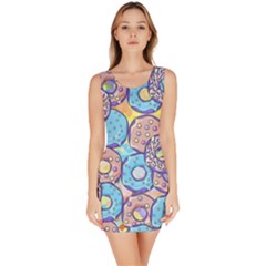 Donuts Pattern Bodycon Dress by ValentinaDesign