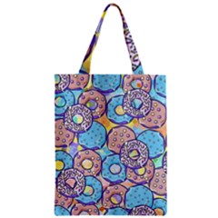 Donuts Pattern Zipper Classic Tote Bag by ValentinaDesign