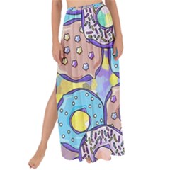 Donuts Pattern Maxi Chiffon Tie-up Sarong