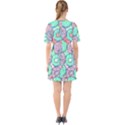 Donuts pattern Sixties Short Sleeve Mini Dress View2