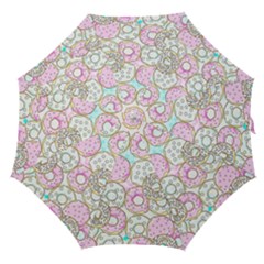 Donuts Pattern Straight Umbrellas by ValentinaDesign