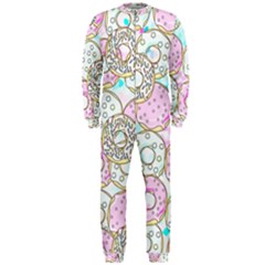 Donuts Pattern Onepiece Jumpsuit (men)  by ValentinaDesign