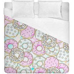 Donuts Pattern Duvet Cover (king Size) by ValentinaDesign