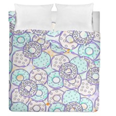 Donuts Pattern Duvet Cover Double Side (queen Size)