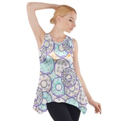 Donuts Pattern Side Drop Tank Tunic by ValentinaDesign