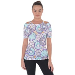 Donuts Pattern Short Sleeve Top