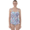 Donuts pattern Twist Front Tankini Set View1