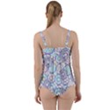 Donuts pattern Twist Front Tankini Set View2