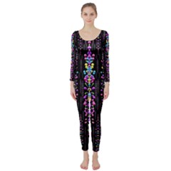 Rainbow Asteroid Pearls In The Wonderful Atmosphere Long Sleeve Catsuit by pepitasart