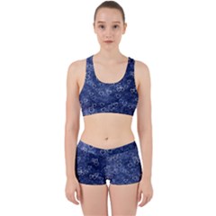 Heart Pattern Work It Out Sports Bra Set