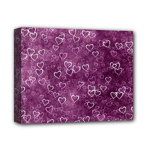 Heart pattern Deluxe Canvas 14  x 11 