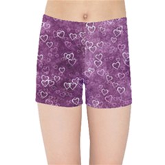 Heart pattern Kids Sports Shorts