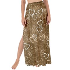 Heart Pattern Maxi Chiffon Tie-up Sarong