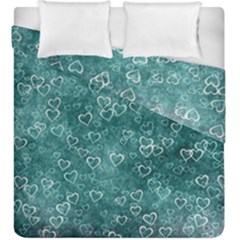 Heart Pattern Duvet Cover Double Side (king Size) by ValentinaDesign