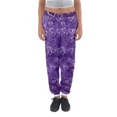 Heart Pattern Women s Jogger Sweatpants by ValentinaDesign