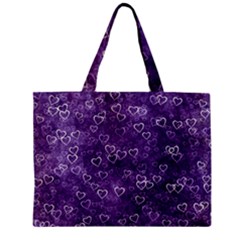 Heart Pattern Zipper Mini Tote Bag