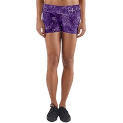 Heart Pattern Yoga Shorts