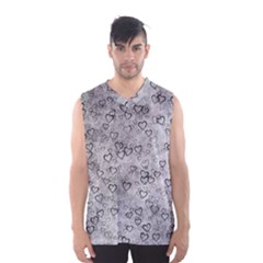 Heart Pattern Men s Basketball Tank Top by ValentinaDesign