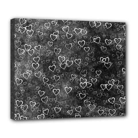 Heart Pattern Deluxe Canvas 24  X 20  