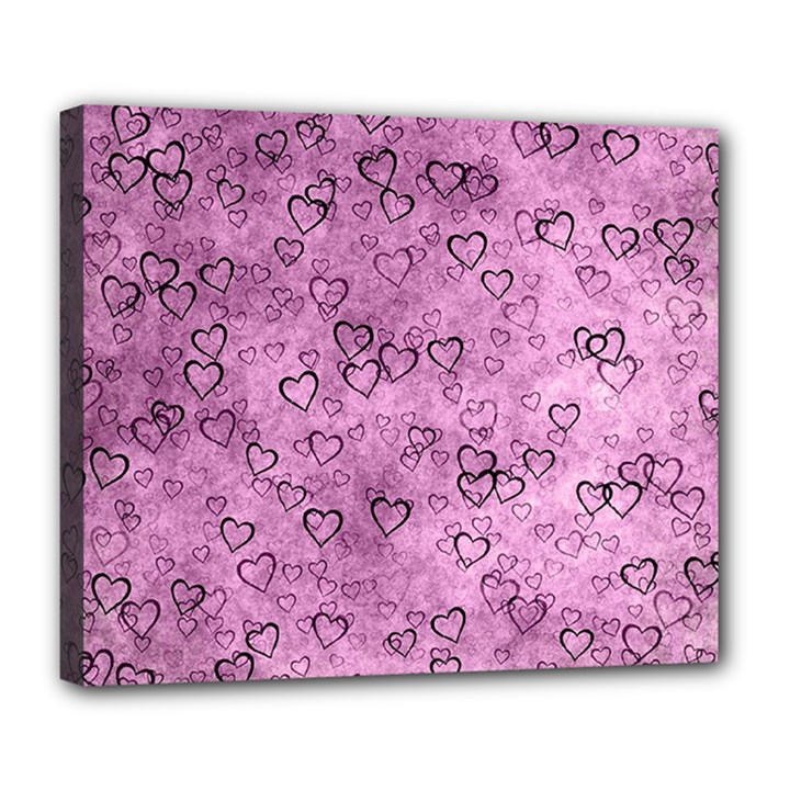 Heart pattern Deluxe Canvas 24  x 20  