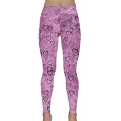 Heart Pattern Classic Yoga Leggings by ValentinaDesign