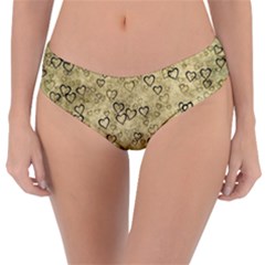 Heart Pattern Reversible Classic Bikini Bottoms