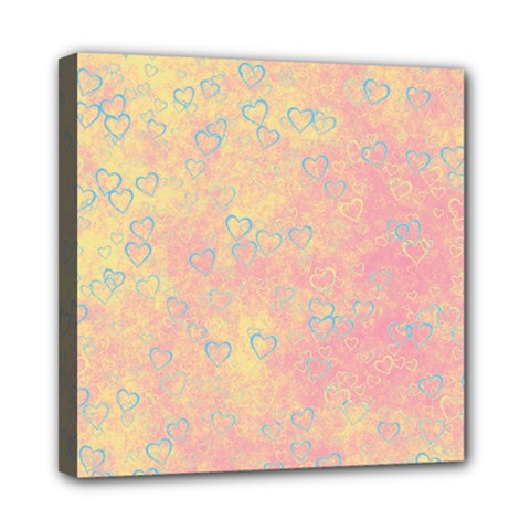 Heart Pattern Mini Canvas 8  X 8  by ValentinaDesign