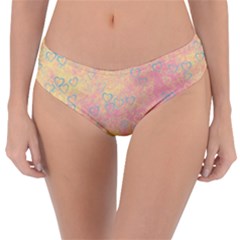 Heart Pattern Reversible Classic Bikini Bottoms