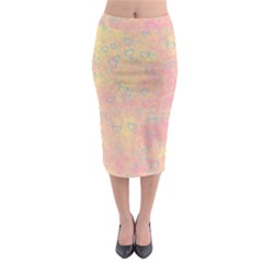 Heart Pattern Midi Pencil Skirt by ValentinaDesign