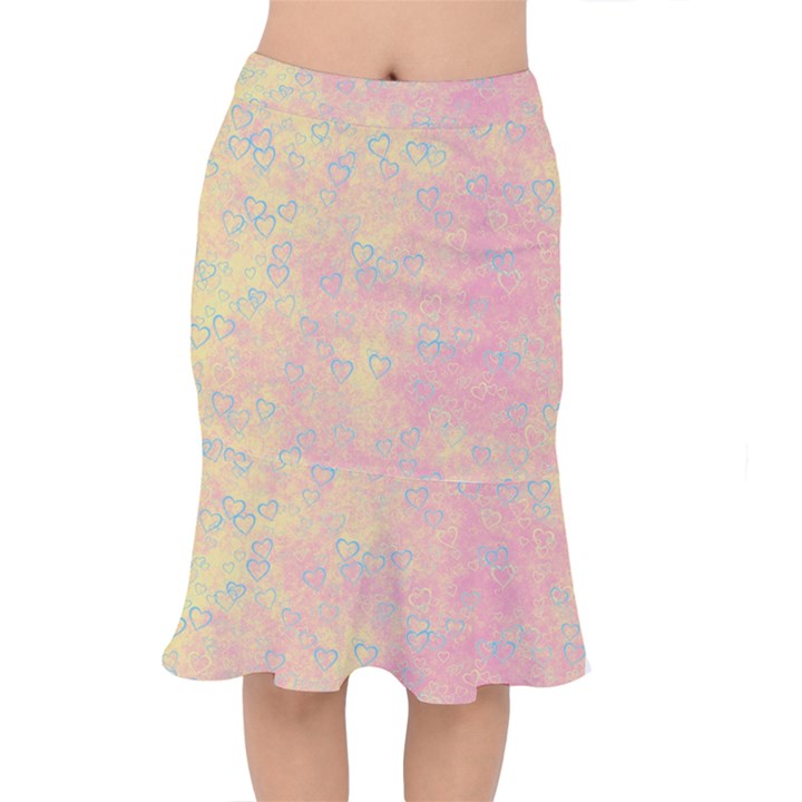 Heart pattern Mermaid Skirt