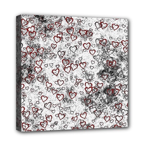 Heart Pattern Mini Canvas 8  X 8  by ValentinaDesign