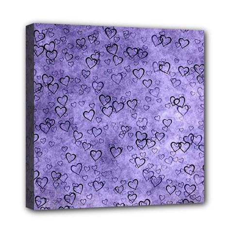 Heart Pattern Mini Canvas 8  X 8  by ValentinaDesign