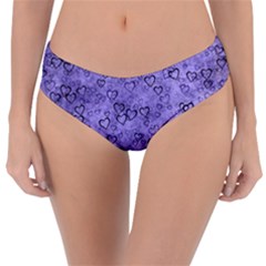 Heart Pattern Reversible Classic Bikini Bottoms