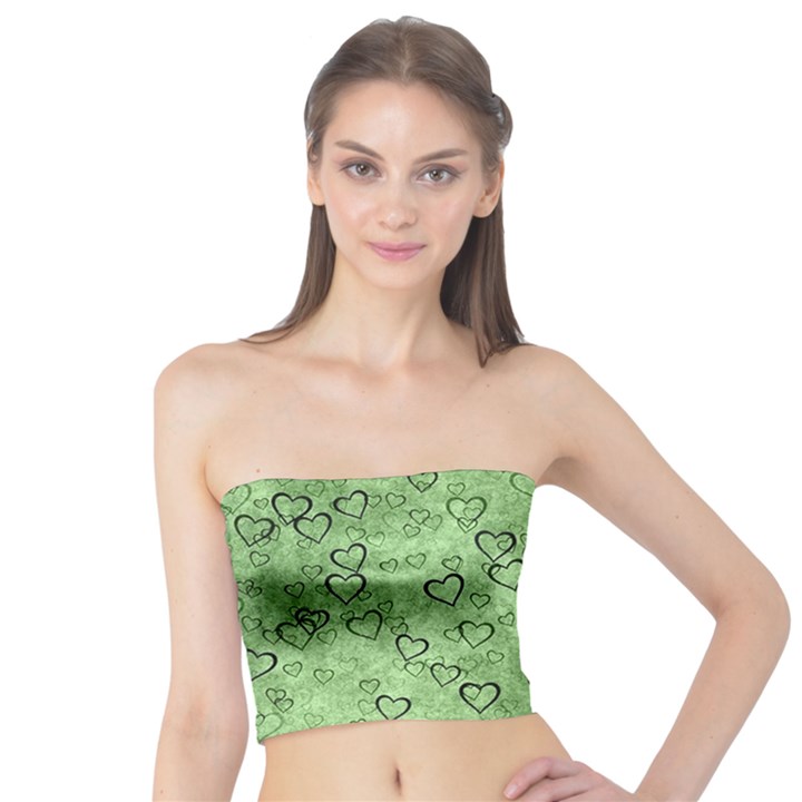 Heart pattern Tube Top