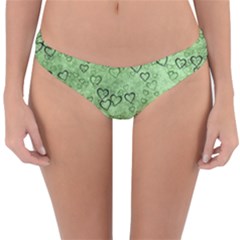 Heart Pattern Reversible Hipster Bikini Bottoms