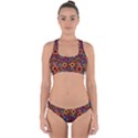 70s pattern Cross Back Hipster Bikini Set View1