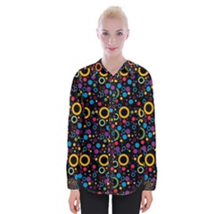 70s Pattern Womens Long Sleeve Shirt