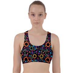 70s Pattern Back Weave Sports Bra